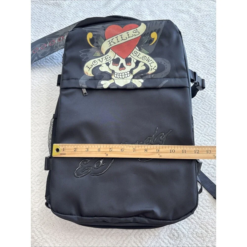 New Y2K Retro Ed Hardy Multi-Functional 2-in-1 Travel Backpack / Suitcase NWT